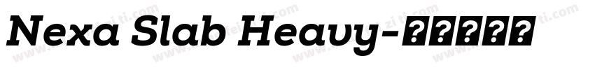 Nexa Slab Heavy字体转换